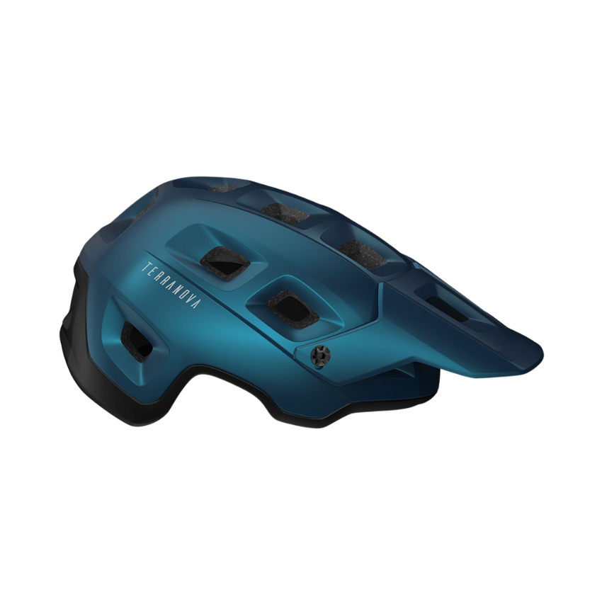 MET TERRANOVA TEAL BLUE BLACK METALLIC | MATT
