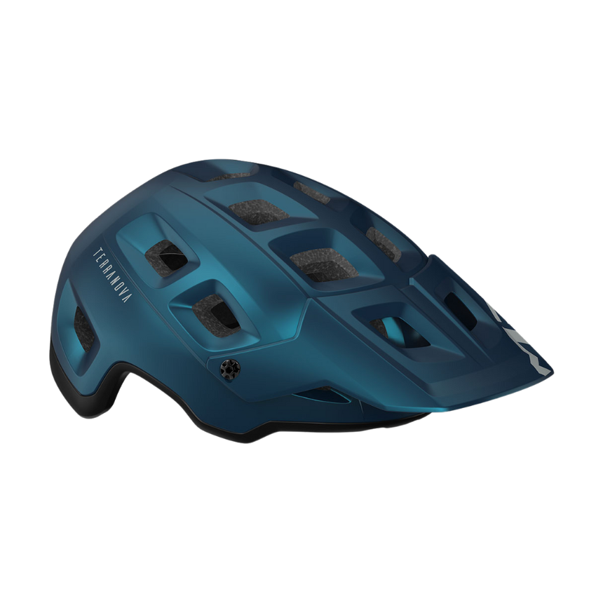 MET TERRANOVA TEAL BLUE BLACK METALLIC | MATT