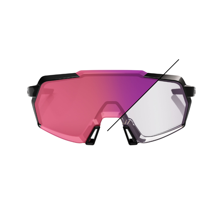 KORBIN® GLOSS BLACK PHOTOCHROMIC PURPLE MIRROR LENS