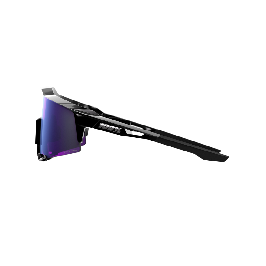 SPEEDCRAFT® POLISHED BLACK HiPER® POLARIZED LAVENDER MIRROR LENS