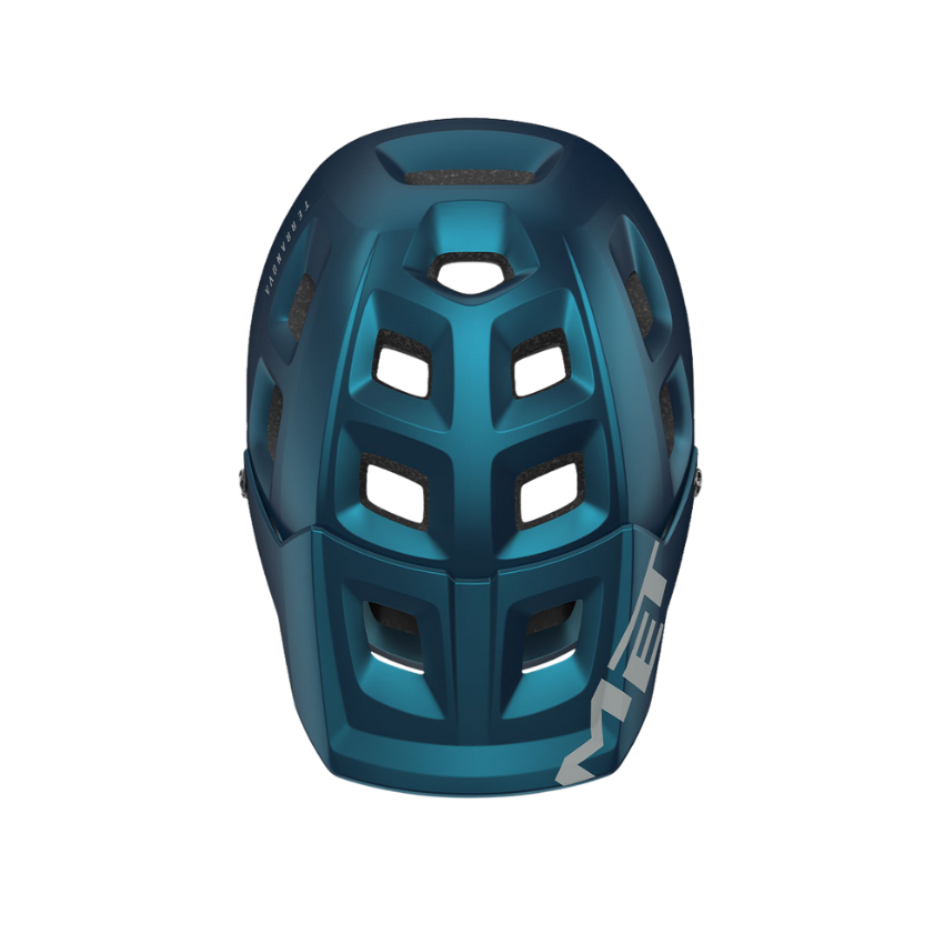 MET TERRANOVA TEAL BLUE BLACK METALLIC | MATT