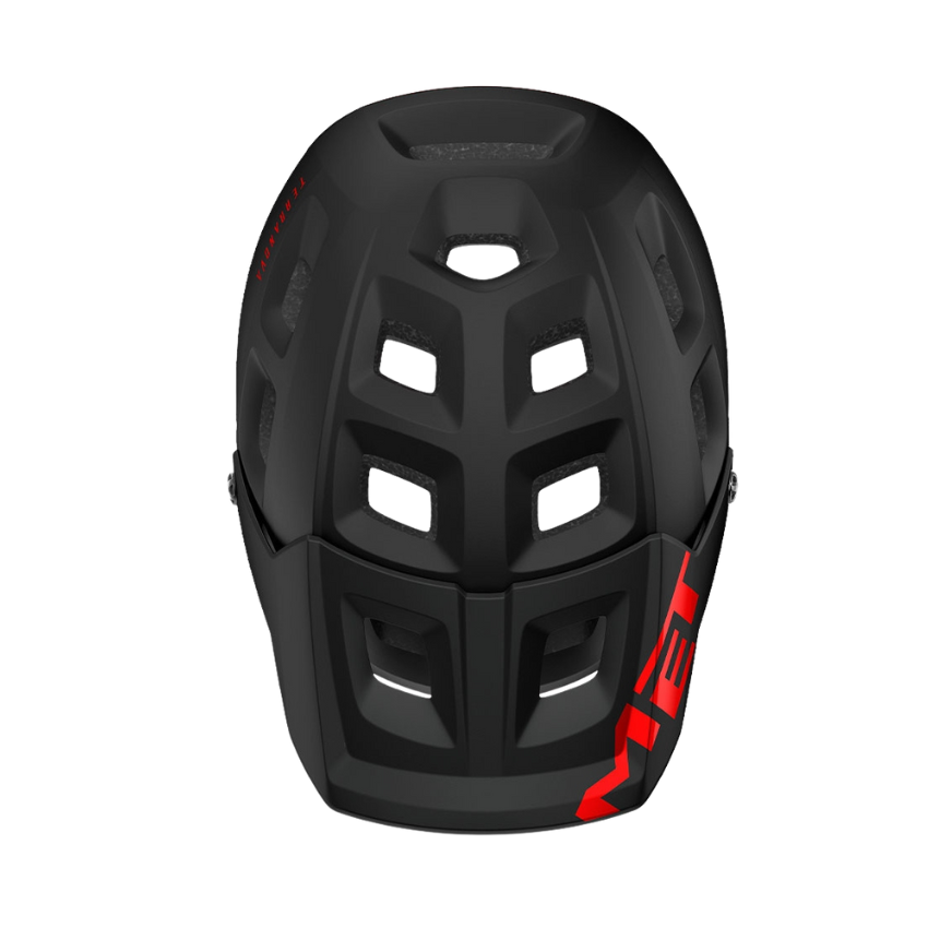 MET TERRANOVA MIPS BLACK RED | MATT GLOSSY