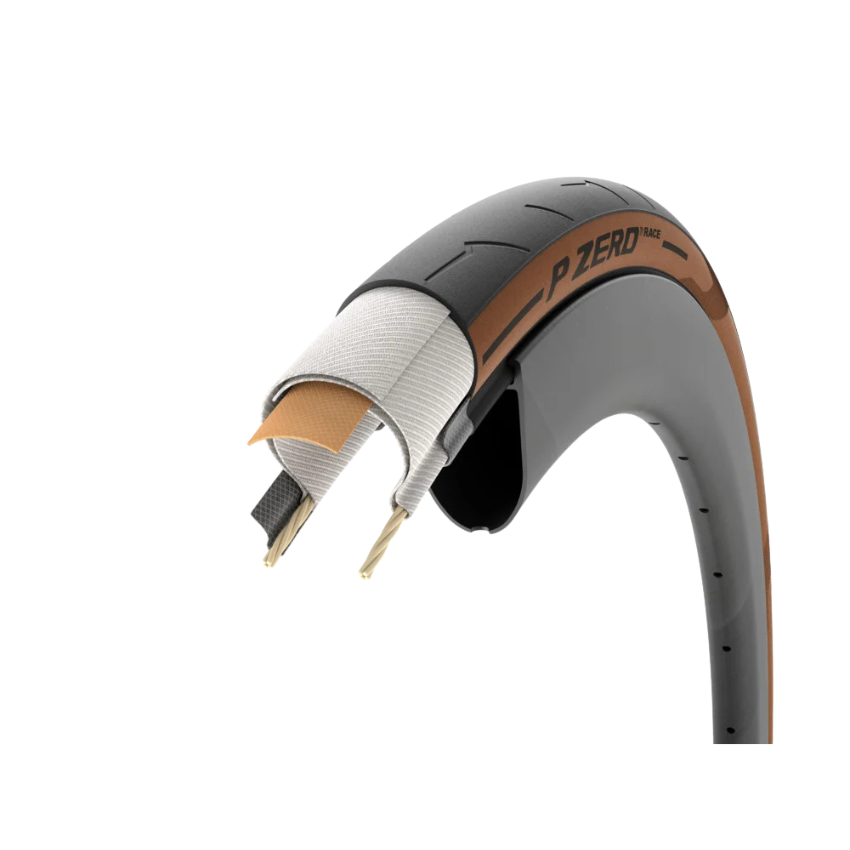 PIRELLI TIRE P ZERO RACE CLASSIC 28" | 700 x 28C TLR BLACK / BROWN