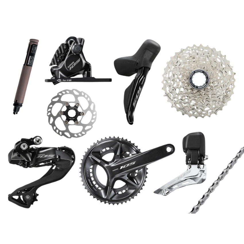 SHIMANO 105 Di2 R7170 COMPLETE GROUPSET 2x12 | CRANK LENGTH175 mm