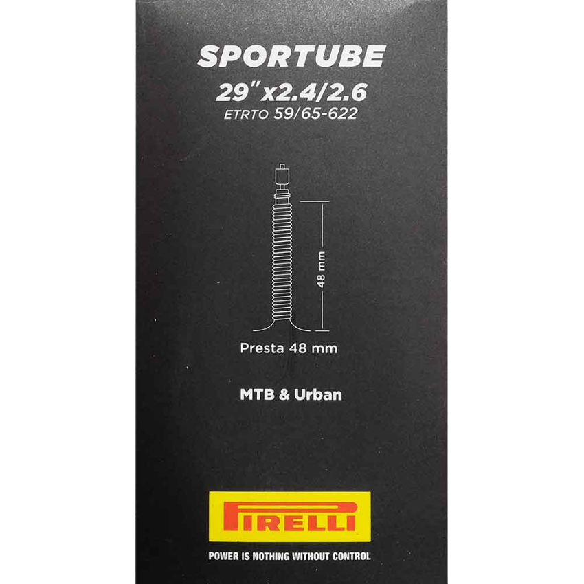 Pirelli SporTUBE 29x2.4-2.6 MTB Inner Tube – Presta 48mm