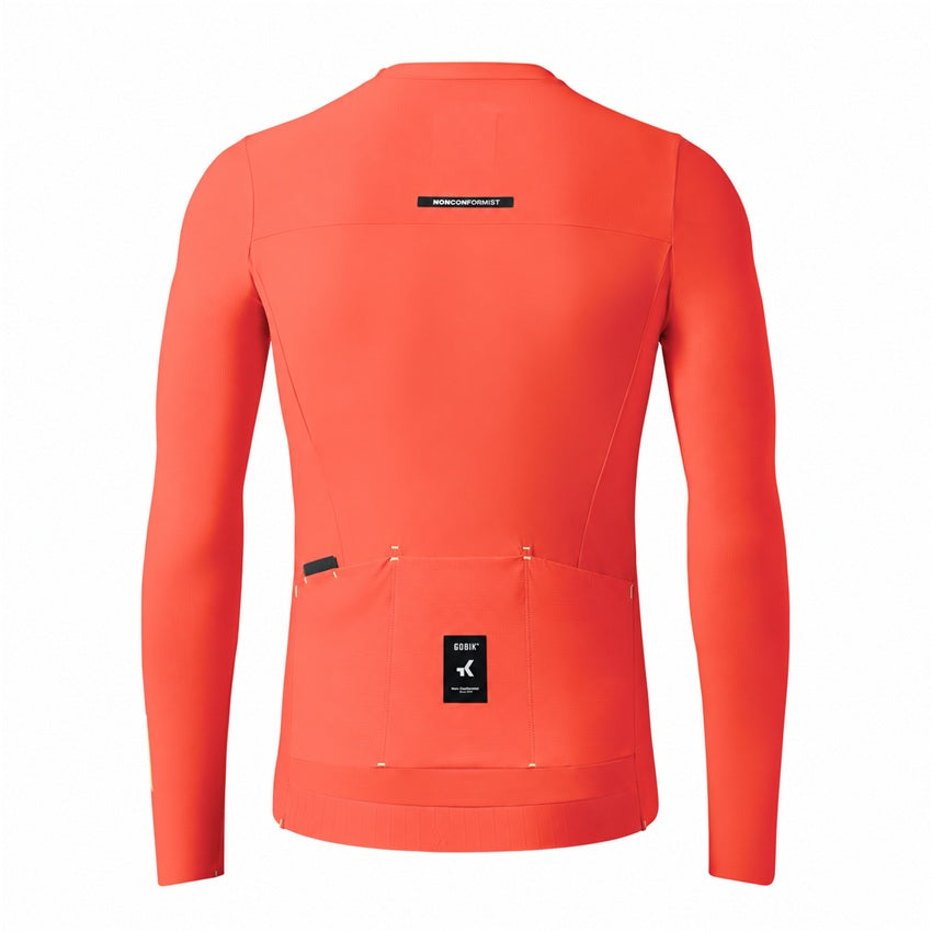 Gobik Avalon Unisex Long Sleeve Cycling Jersey - Lava