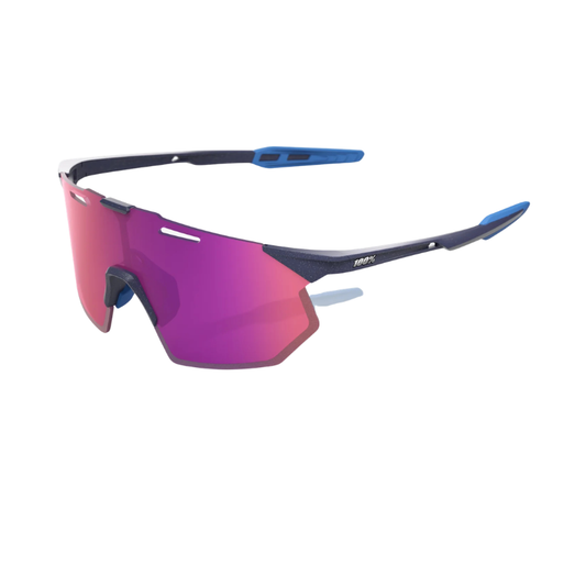 100 percent Hypercraft SQ rimless cycling sunglasses in satin storm metallic grey frame with squared purple mirror lens - Epic Sports KenyaKenya