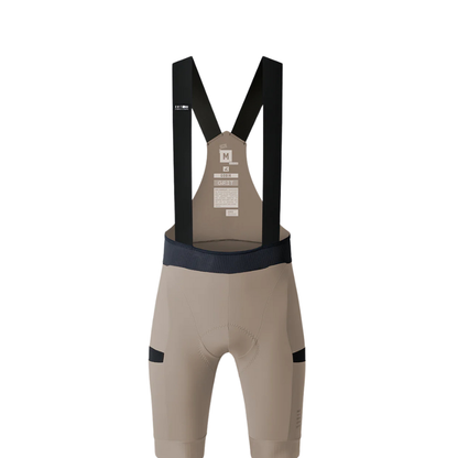 Gobik Grit 3.0 Men's gravel adventure bib shorts in Nessie colorway showing their reinforced mesh thigh cargo pockets elastic interface G10 gravel chamois and high compression multi panel build - Epic Sports Kenya