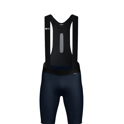 Gobik performance cycling bib shorts in deep bold Ultrablue colorway high compression muscle support laser cut leg grippers - Epic Sports Kenya