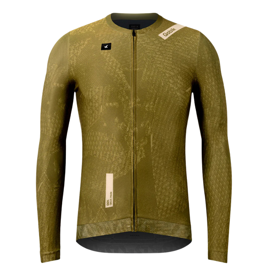 Gobik Vanquish unisex long sleeve cycling jersey in limited edition Data digital print pattern high performance thermal aerodynamic race fit - Epic Sports Kenya