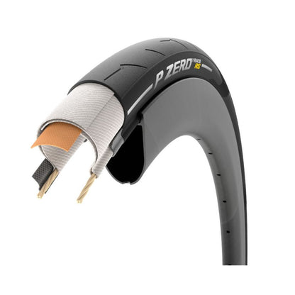 Pirelli P Zero Race RS Classic Road Tyre - 700x30C (Black/Tan)