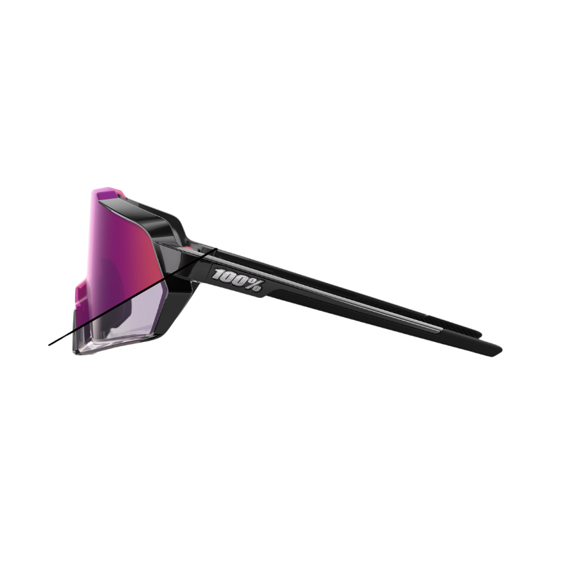 KORBIN® GLOSS  BLACK PHOTOCHROMIC PURPLE MIRROR LENS