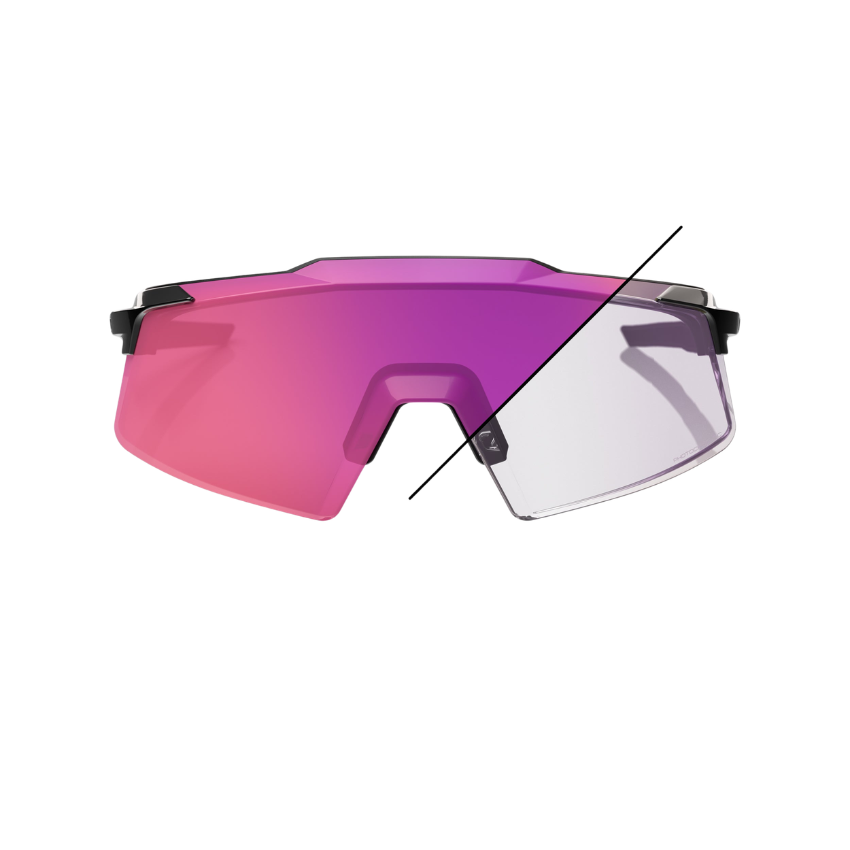 AEROCRAFT® GLOSS BLACK PHOTOCHROMIC PURPLE MIRROR LENS