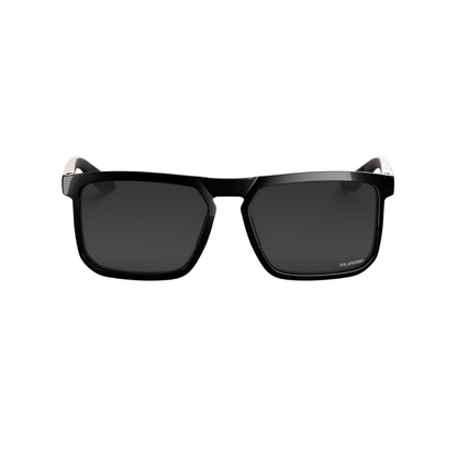 RENSHAW POLISHED BLACK POLARIZED GREY LENS