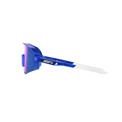 100% Slendale SL Cycling Sunglasses – Gloss Blue Holographic / HiPER Royal Blue Mirror