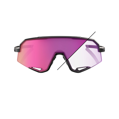 SLENDALE® GLOSS BLACK PURPLE MIRROR PHOTOCHROMIC LENS