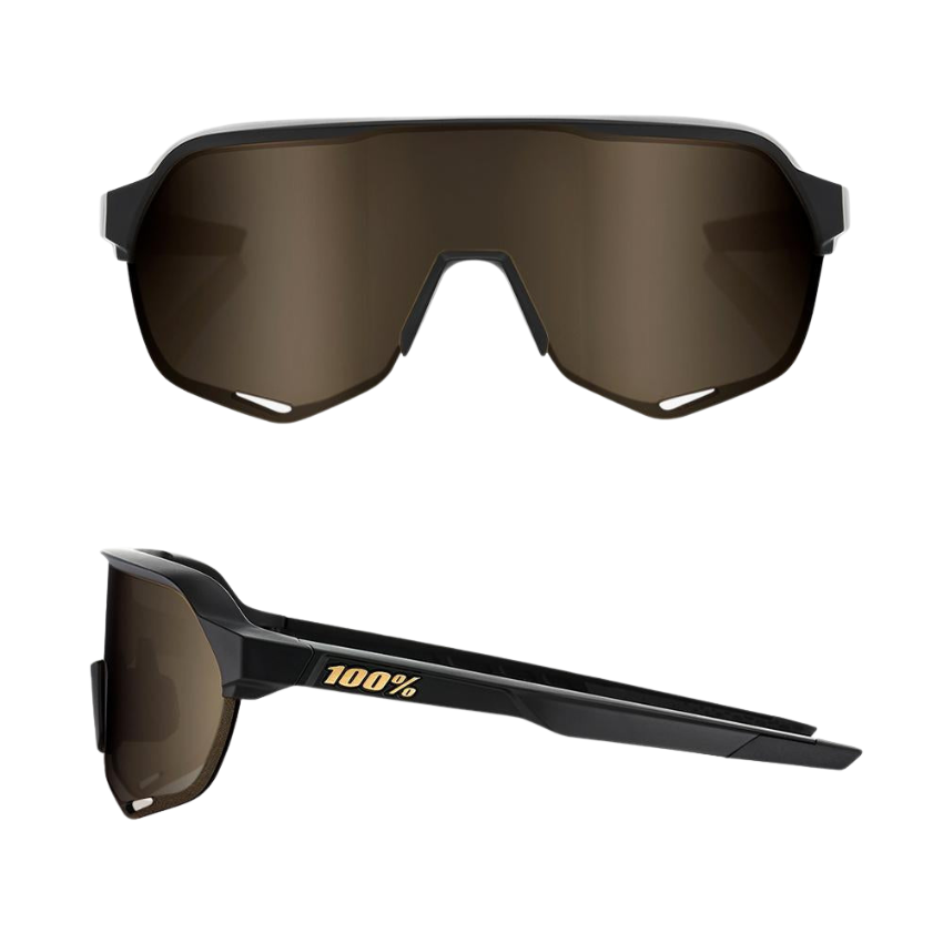 S2® MATTE BLACK SOFT GOLD  MIRROR LENS