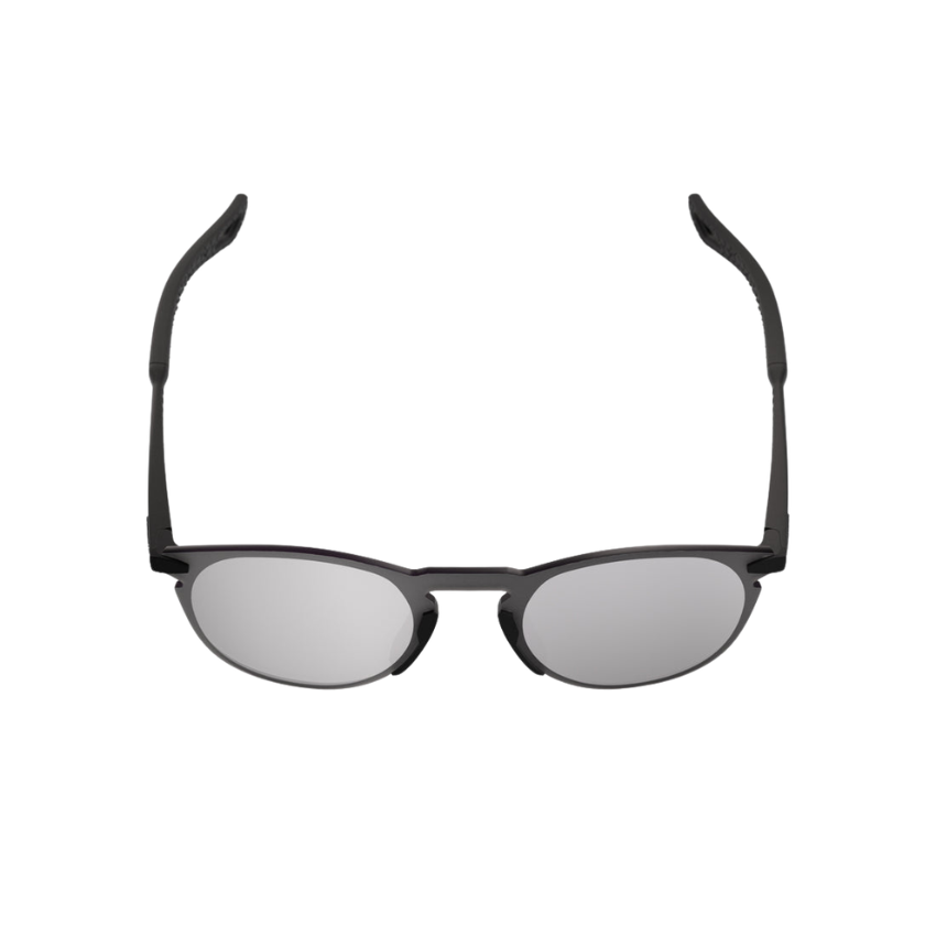 100% Legere Round Active Lifestyle & Performance Sunglasses - Matte Black / Silver Mirror