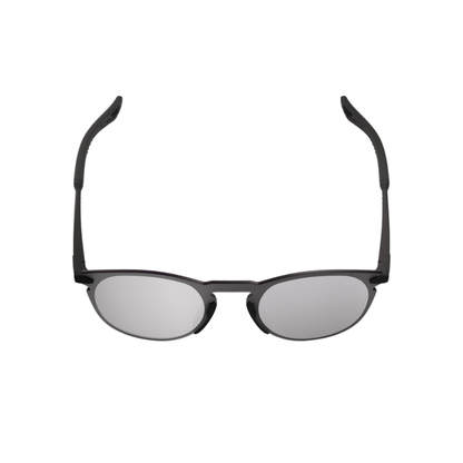 100% Legere Round Active Lifestyle & Performance Sunglasses - Matte Black / Silver Mirror