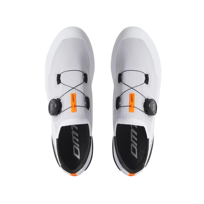 DMT KR30 Knit Road Cycling Shoes - White / Black