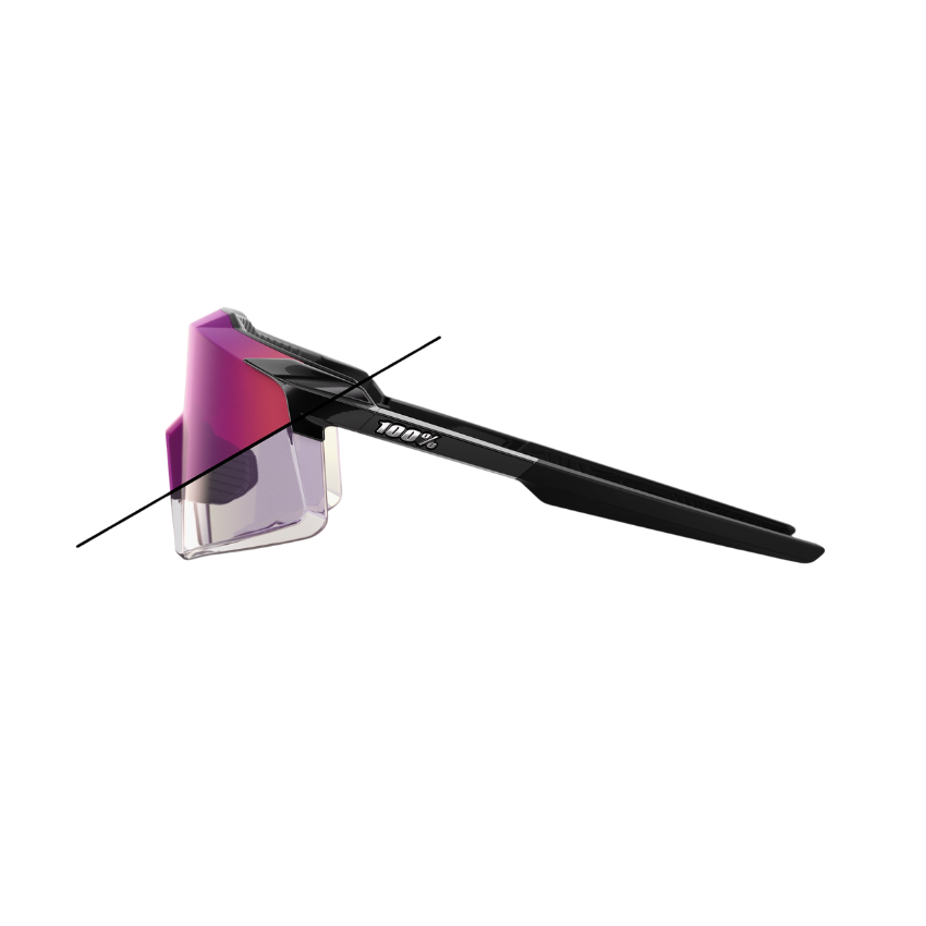 AEROCRAFT® GLOSS BLACK PHOTOCHROMIC PURPLE MIRROR LENS