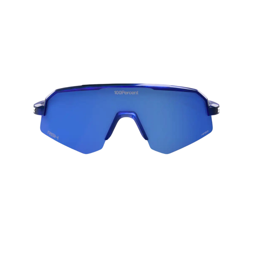 100% Slendale SL Cycling Sunglasses – Gloss Blue Holographic / HiPER Royal Blue Mirror