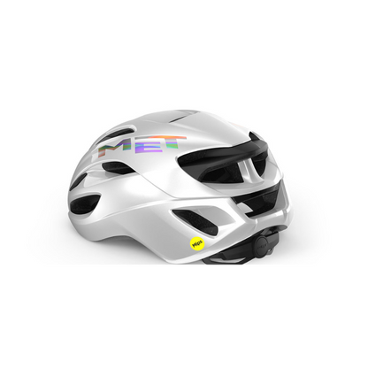 MET RIVALE MIPS WHITE HOLOGRAPHIC |GLOSSY