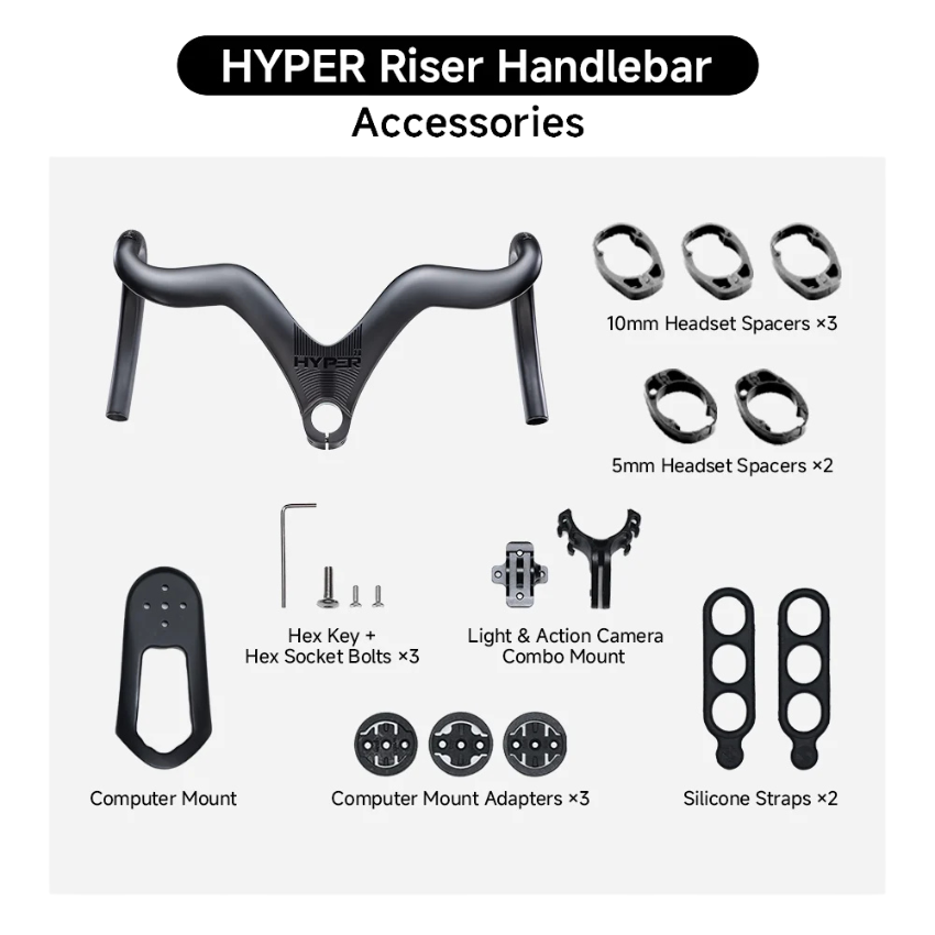 Winspace HYPER 2 Riser Integrated Carbon Handlebar