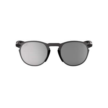 100% Legere Round Active Lifestyle & Performance Sunglasses - Matte Black / Silver Mirror