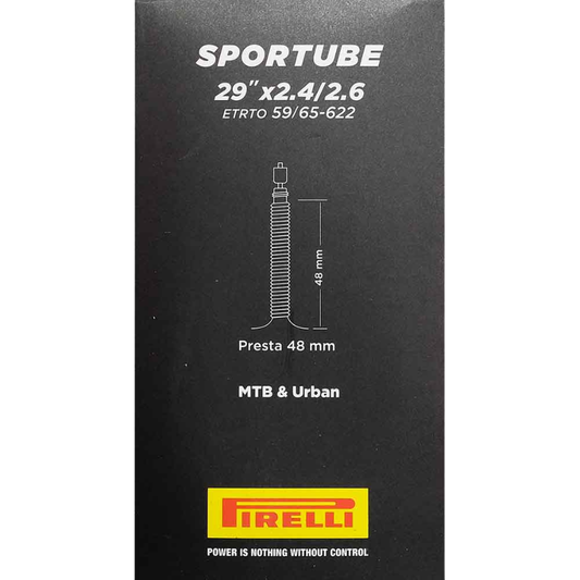 Pirelli SporTUBE 29x2.4-2.6 MTB Inner Tube – Presta 48mm