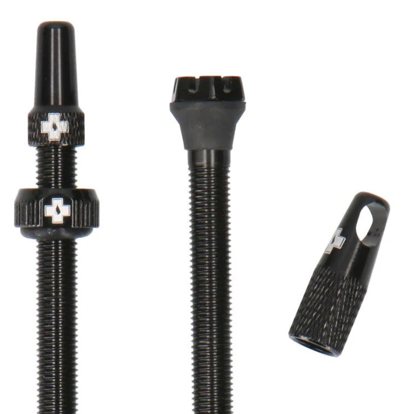 MUC-OFF TUBELESS VALVE SET V2 BLACK