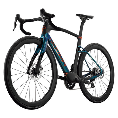 Pinarello New Dogma X SRAM Red AXS PM Carbon Endurance Road Bike – JADE ECLIPSE – Princeton Grit 4540 X – front three quarter