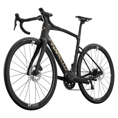 Pinarello New X3 Shimano 105 Di2 Carbon Endurance Road Bike – ELEMENT BLACK – DT Swiss A1800 X – front three quarter