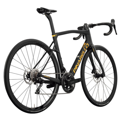 Pinarello New X3 Shimano 105 Di2 Carbon Endurance Road Bike – ELEMENT BLACK – DT Swiss A1800 X – rear three quarter