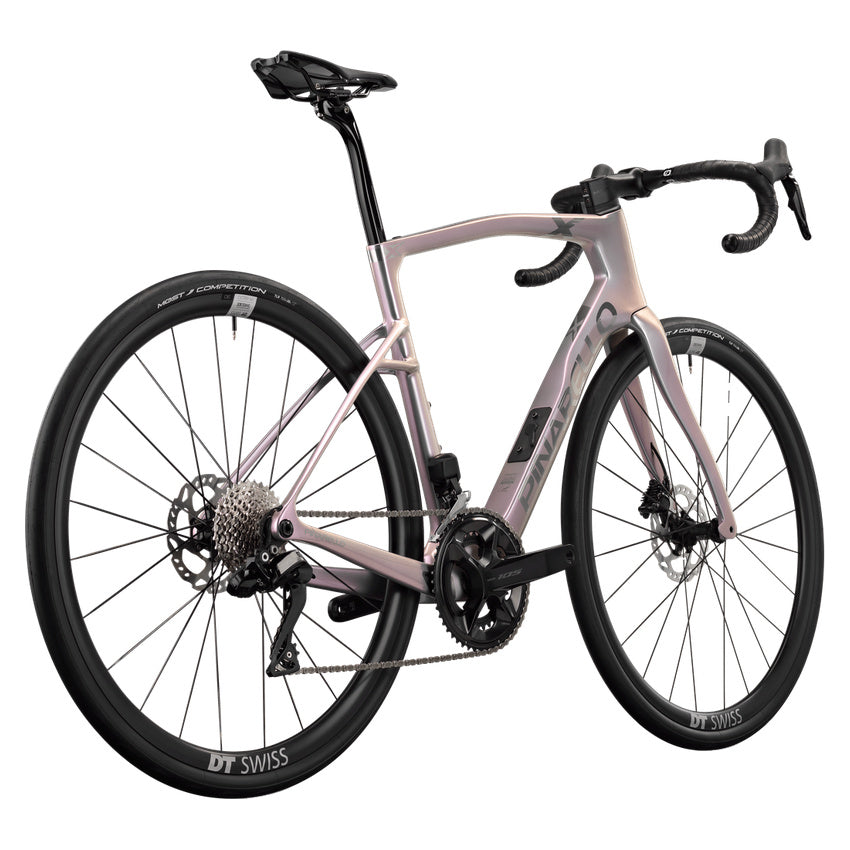 Pinarello New X3 Shimano 105 Di2 Carbon Endurance Road Bike – INTERSTALLAR ALLOY – DT Swiss A1800 X – rear three quarter