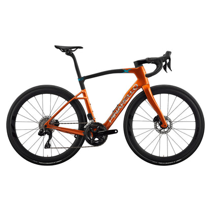 Pinarello New X5 Shimano 105 Di2 Carbon Endurance Road Bike – AMBER TRACE – MOST Fast 45 Carbon X – side