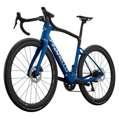 Pinarello New X5 Shimano 105 Di2 Carbon Endurance Road Bike – IRON BLUE – MOST Fast 45 Carbon X – front three quarter