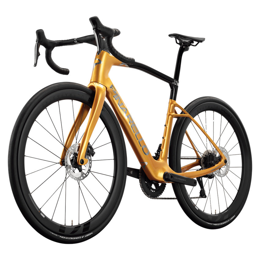 Pinarello New X7 Shimano Ultegra Di2 Carbon Endurance Road Bike – ATLAS GLOW – MOST Ultrafast 45 X – front three quarter