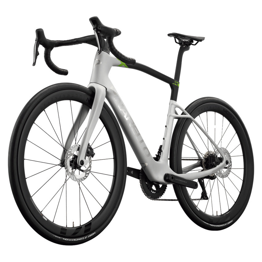Pinarello New X7 Shimano Ultegra Di2 Carbon Endurance Road Bike – TITAN PULSE – MOST Ultrafast 45 X – front three quarter