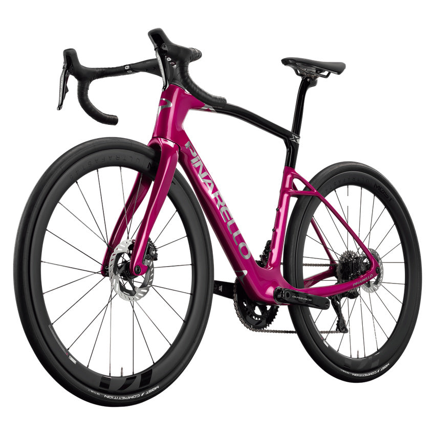 Pinarello New X9 Shimano Dura-Ace Di2 Carbon Endurance Road Bike – SHADOW VIOLET – MOST Ultrafast 45 X – front three quarter