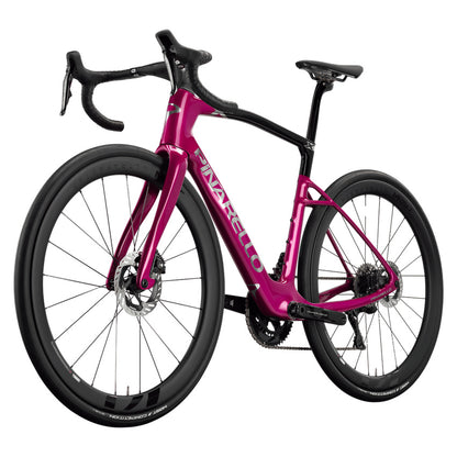 Pinarello New X9 Shimano Dura-Ace Di2 Carbon Endurance Road Bike – SHADOW VIOLET – MOST Ultrafast 45 X – front three quarter