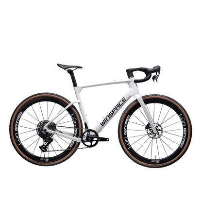 Winspace G3 105 Di2 Carbon Gravel Bike – Pearl White