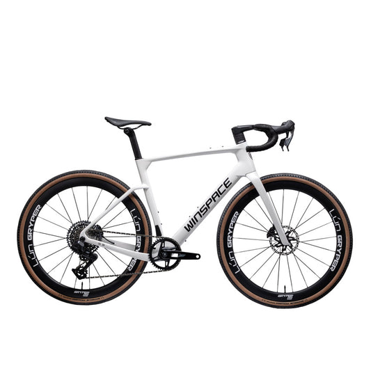 Winspace G3 105 Di2 Carbon Gravel Bike – Pearl White