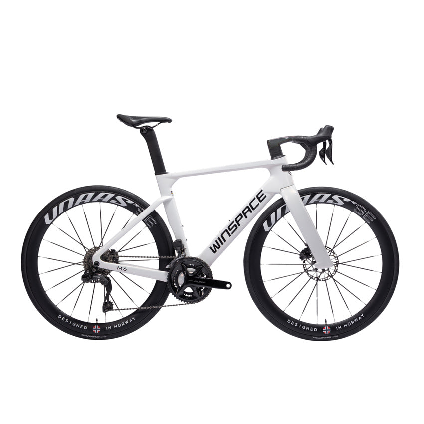 Winspace M6 105 Mechanical Carbon Road Bike – Chameleon White