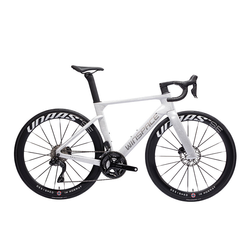 Winspace M6 105 Mechanical Carbon Road Bike – Frost White