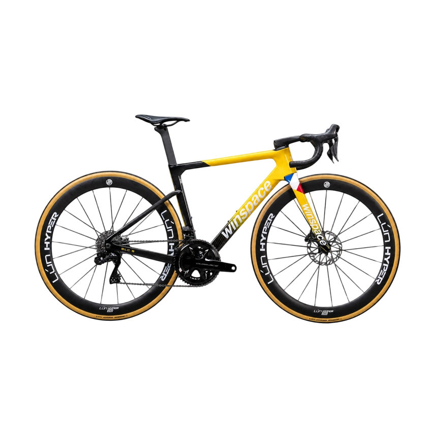 Winspace SLC5.0 Dura-Ace Di2 Carbon Road Bike – Blacktail Yellow
