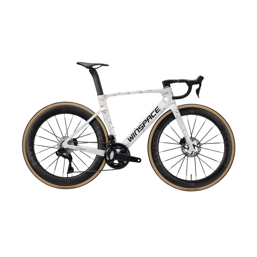 Winspace T1550 Gen2 Ultegra Di2 Carbon Road Bike – Black&White