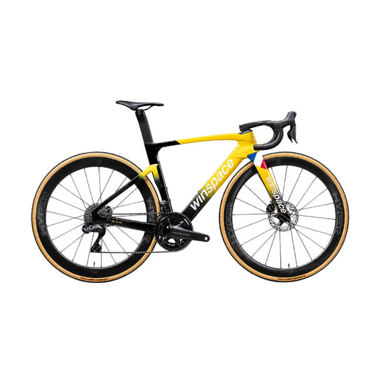 Winspace T1600 Dura-Ace Di2 Carbon Road Bike – Blacktail Yellow