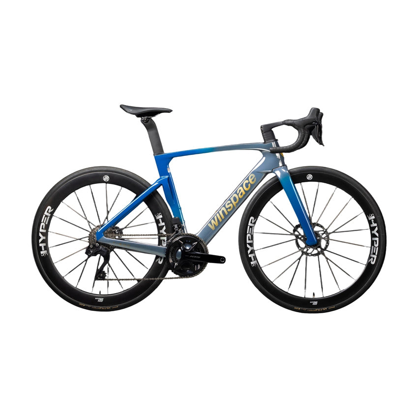 Winspace T1600 Dura-Ace Di2 Carbon Road Bike – Electroplated AquaSilver