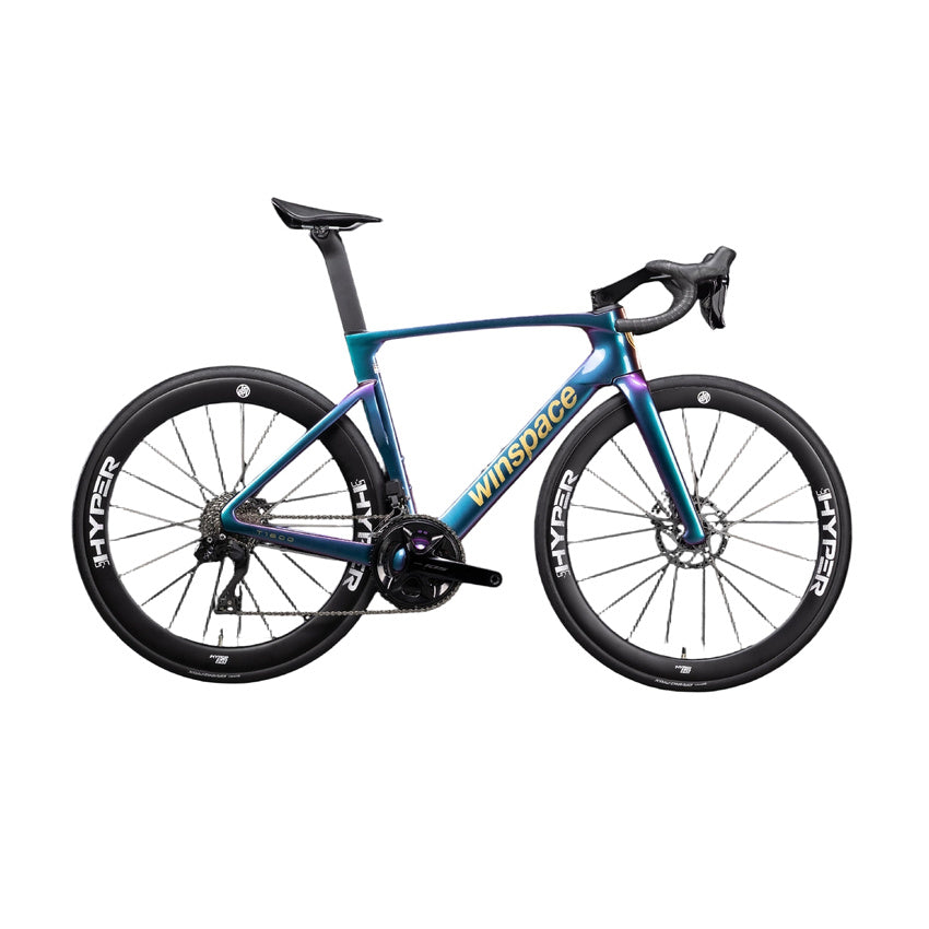 Winspace T1600 Dura-Ace Di2 Carbon Road Bike – Iridescent Delight (Electroplated)